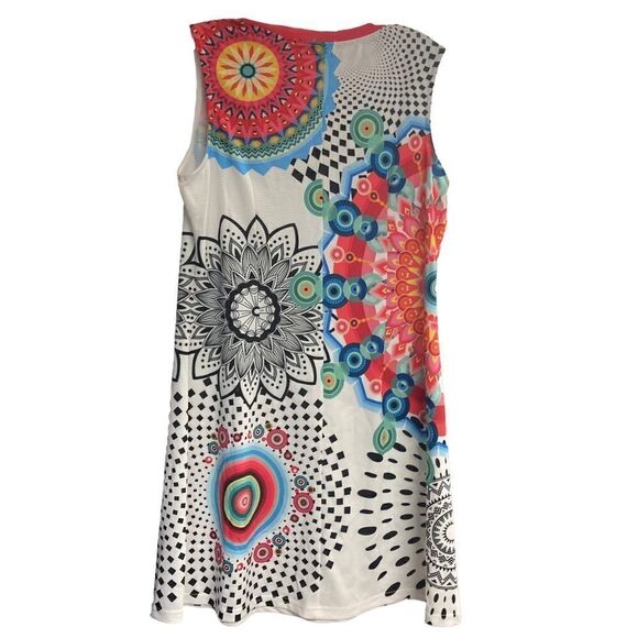 12th Women’s Geometric Sleeveless Dress Size Large Multicolored - Picture 2 of 8